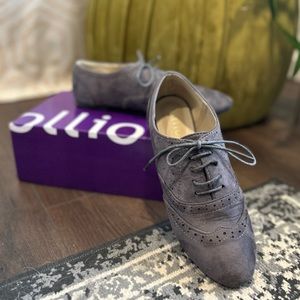 Charcoal grey oxfords